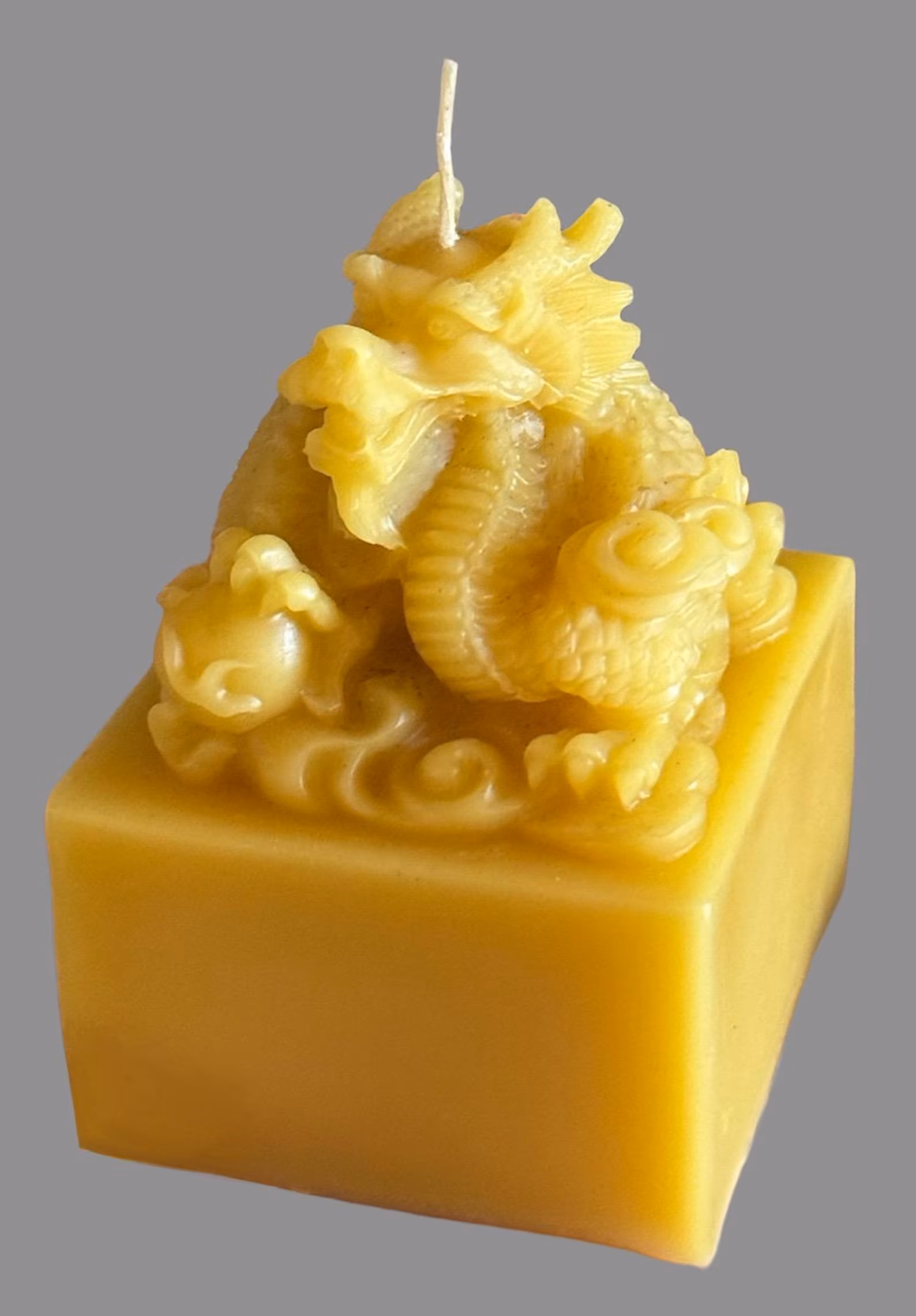 Beeswax Dragon Paperweight Candle, Case of 6, WHOLESALE